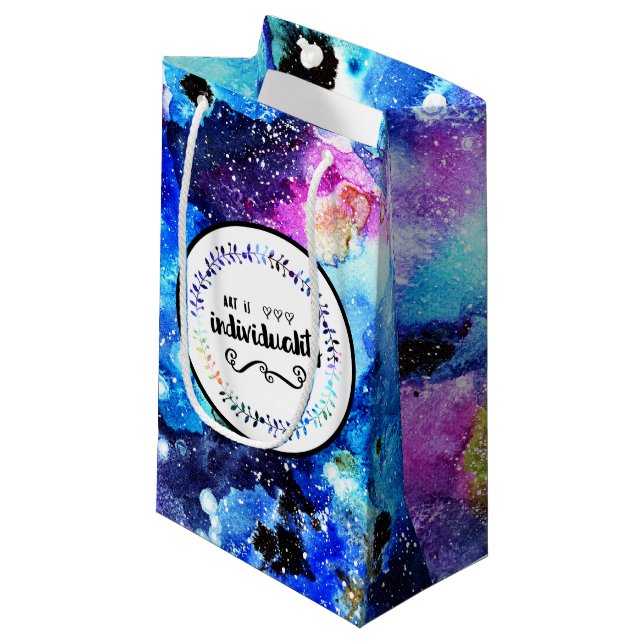 Petit Sac Cadeau L'art est l'individualité (Devant Angle)