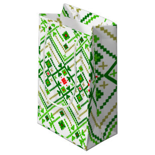 Petit Sac Cadeau L'art populaire ukrainien inspiré 