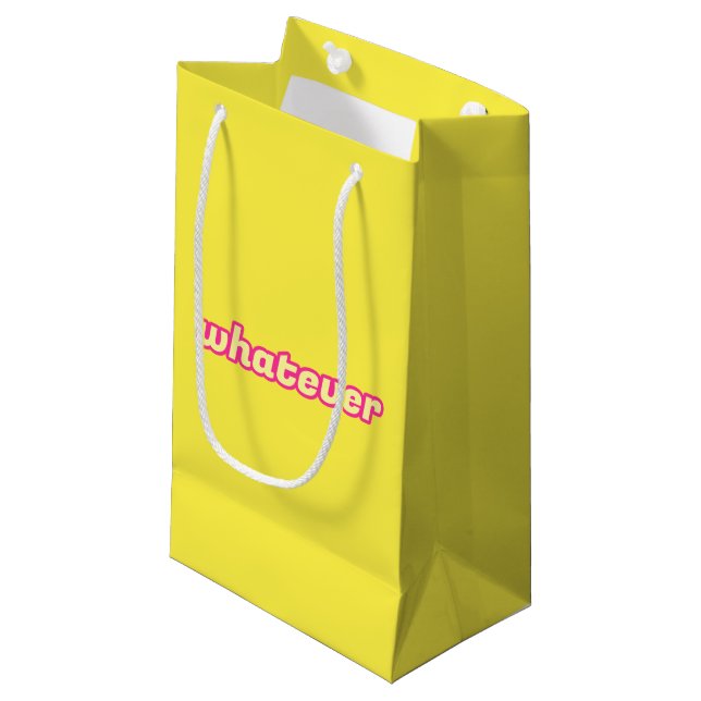 Petit Sac Cadeau L'Art "Quoi Que Ce Soit" (Devant Angle)