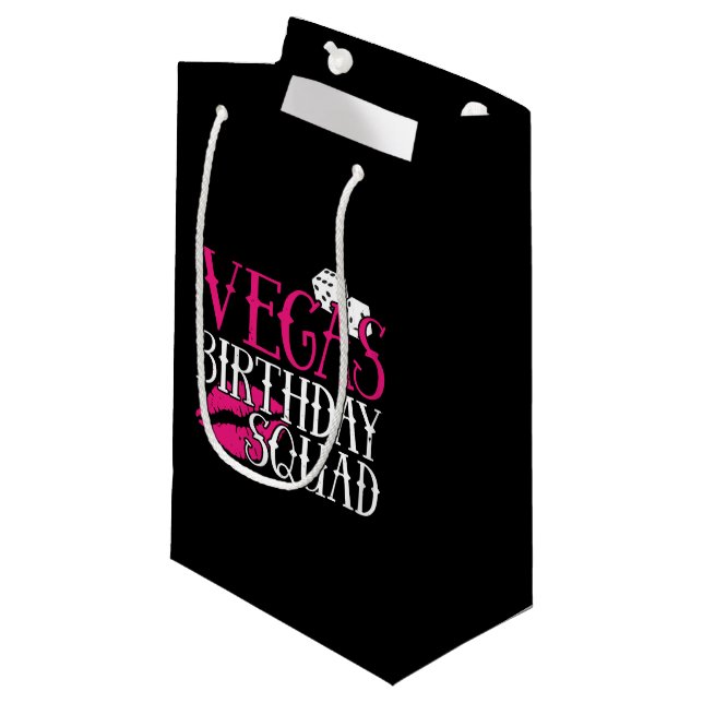 Petit Sac Cadeau Las Vegas Birthday Party Group Cadeau Vegas Squad (Devant Angle)