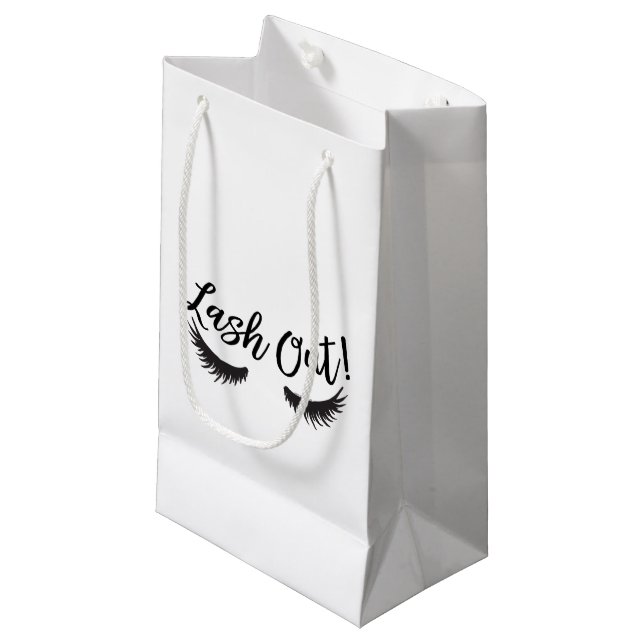 Petit Sac Cadeau Lash Out Eyelashes Lash Salon Artiste de maquillag (Devant Angle)