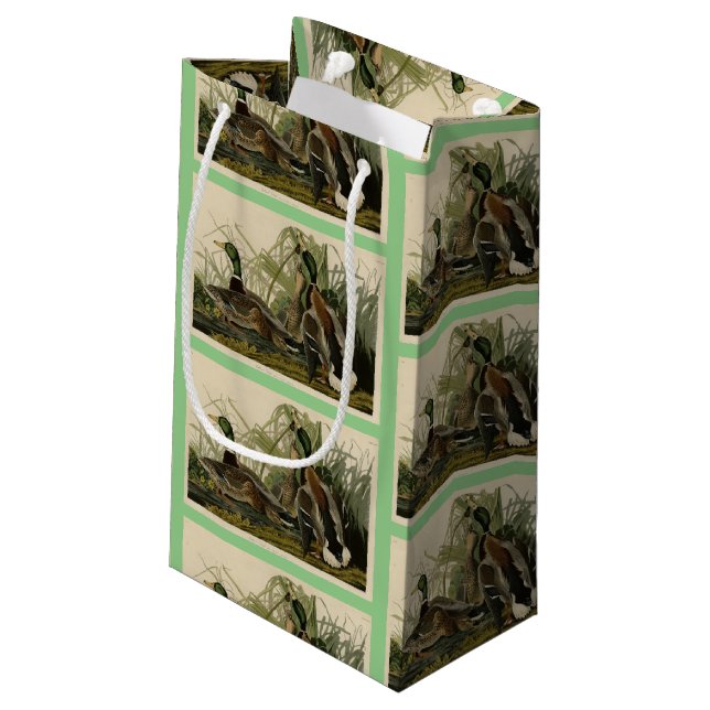 Petit Sac Cadeau Le canard colvert des oiseaux d'Amérique d'Audubon (Dos Angle)