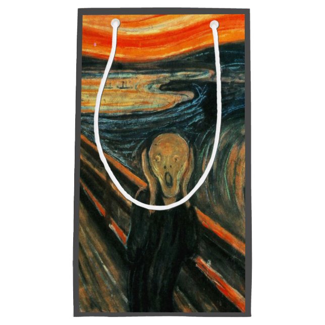 Petit Sac Cadeau Le cri Edvard Munch Art Expressionniste Moderne (Devant)