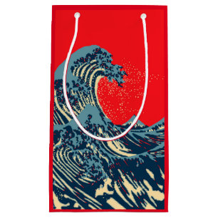 Petit Sac Cadeau Le Grand Hokusai Wave Pop Decor