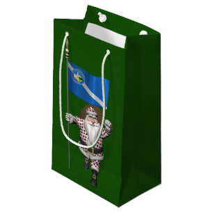 Petit Sac Cadeau Le Joueur Santa Claus Avec L'Ensigne De Las Vegas