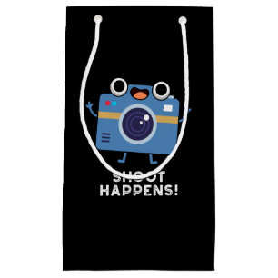 Petit Sac Cadeau Le tir se passe amusant Caméra Pun Dark BG