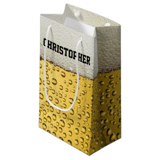 Petit Sac Cadeau Le verre de bière personnalisent
