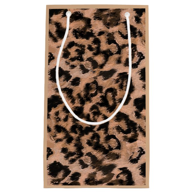 Petit Sac Cadeau Leopard - imprimé tacheté animal (Devant)
