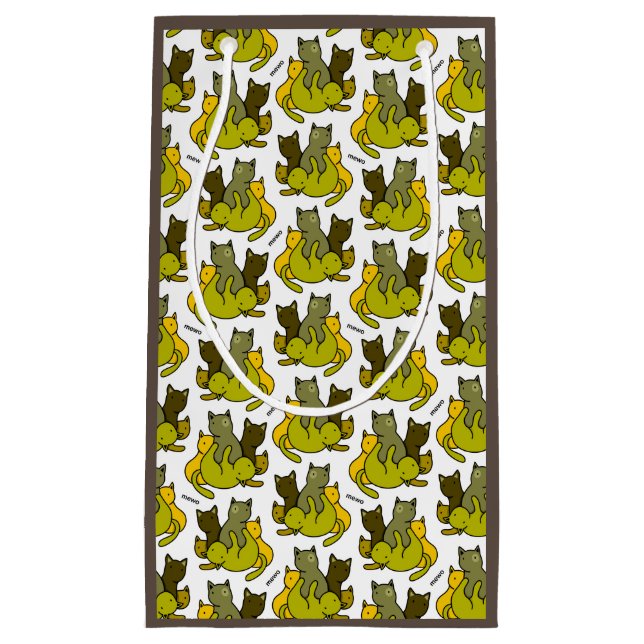 Petit Sac Cadeau Les chatons d'olive (Devant)