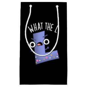 Petit Sac Cadeau Lettre L Funny L Pun Dark BG