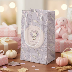 Petit Sac Cadeau Lilac Little Turkey Feathers Fall Girl Baby shower