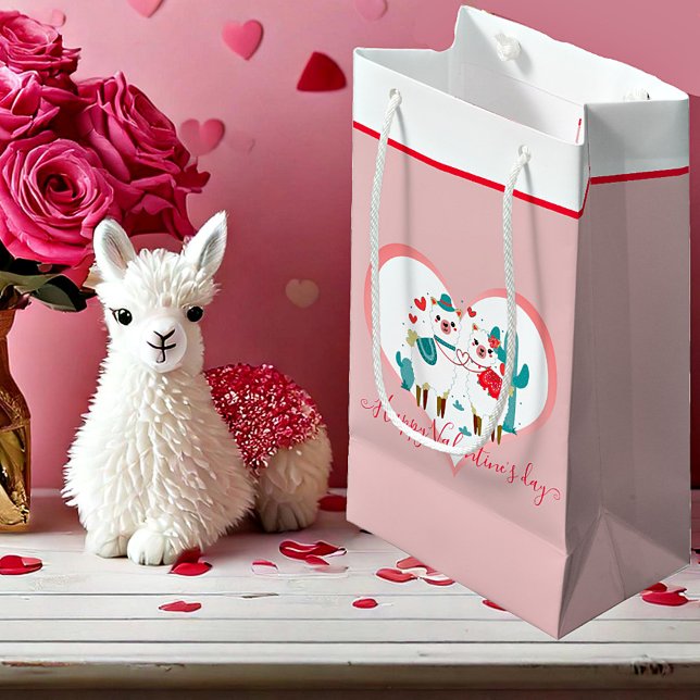Petit Sac Cadeau Llama Llove Saint-Valentin  (Créateur téléchargé)