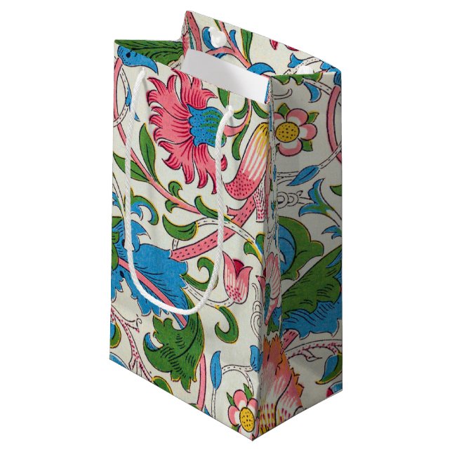 Petit Sac Cadeau Lodden, William Morris (Devant Angle)