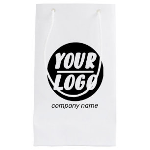 Petit Sac Cadeau Logo d'entreprise personnalisé - promotion ajoute