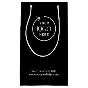 Petit Sac Cadeau Logo Entreprise Entreprise Corporate Minimaliste