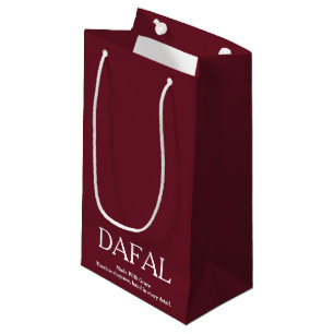 PETIT SAC CADEAU LOGO NOM PERSONNALISÉ ÉLÉGANT SIMPLE MODERNE