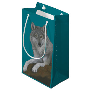 Petit Sac Cadeau Loup