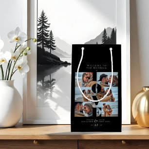 Petit Sac Cadeau Love Cote Black Collage Bienvenue Mariage 6 Photos