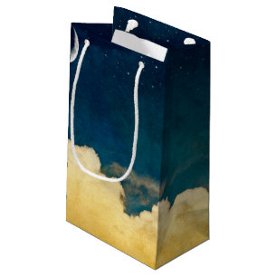 Petit Sac Cadeau Lune et Cloudscape