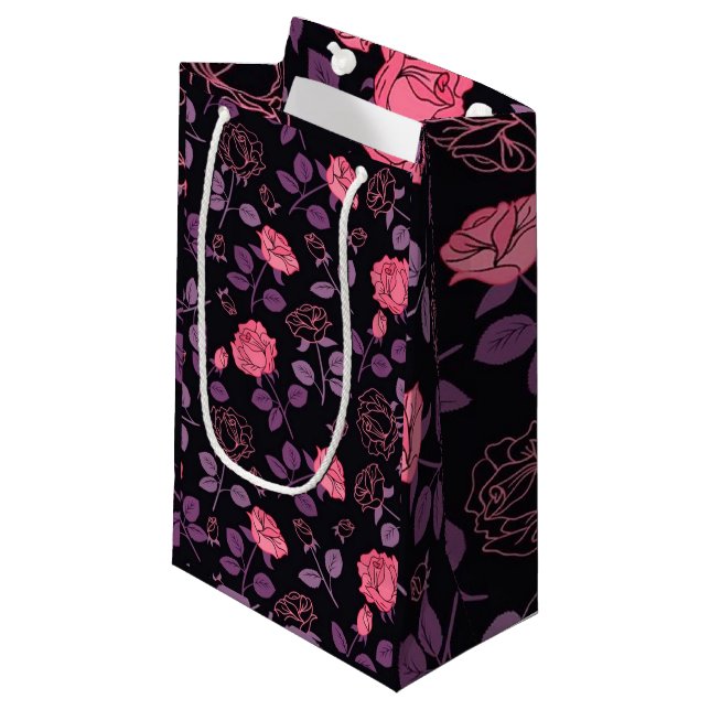 Petit Sac Cadeau Luxe floral (Devant Angle)
