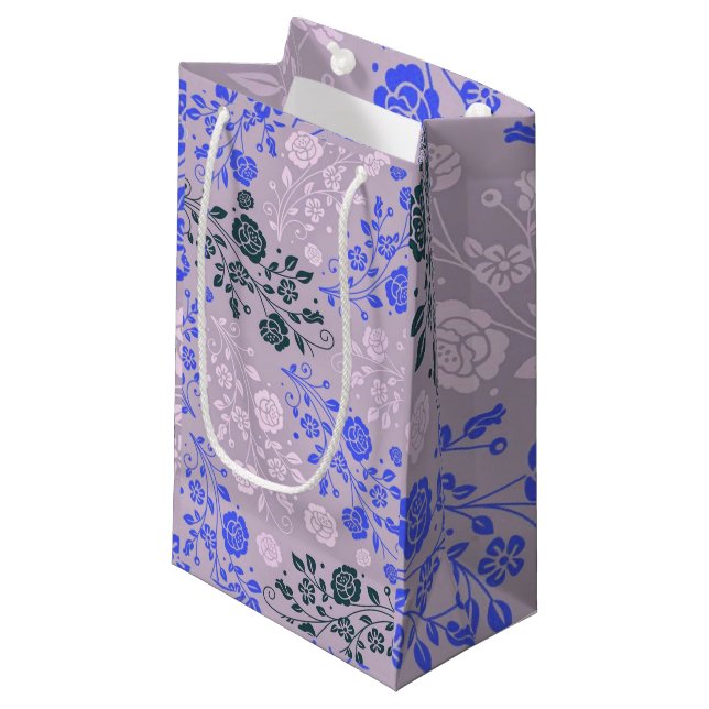 Petit Sac Cadeau Luxe floral (Devant Angle)