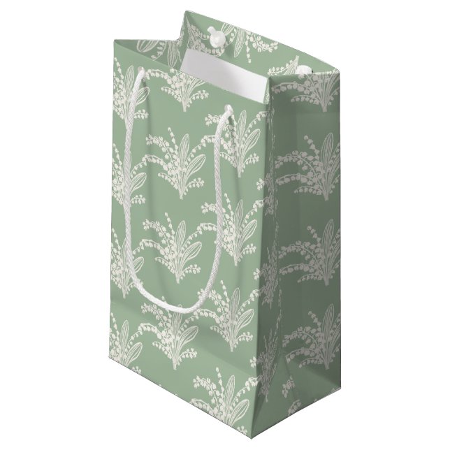 Petit Sac Cadeau Lys de la vallée Floral (Devant Angle)