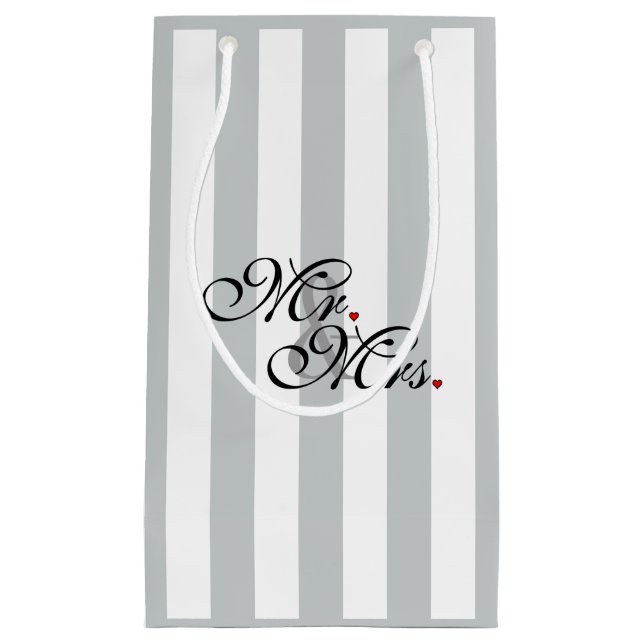 Petit Sac Cadeau M. et Mme Cliquer pour Customiser les bandes de co (Devant)