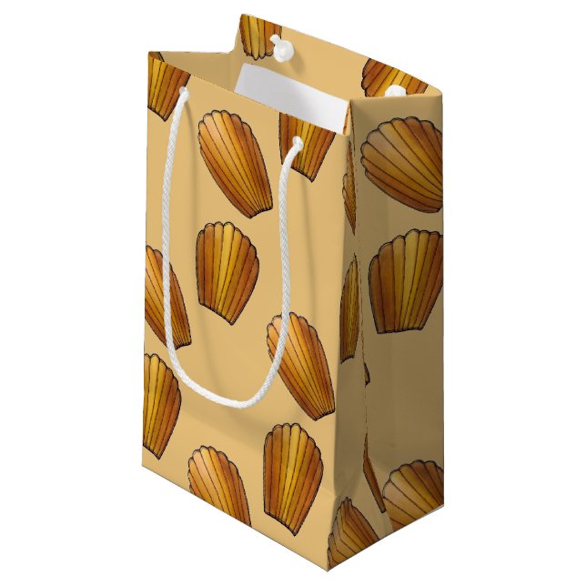 Petit Sac Cadeau Madeleine Chef pâtisserie Pâtisserie (Devant Angle)