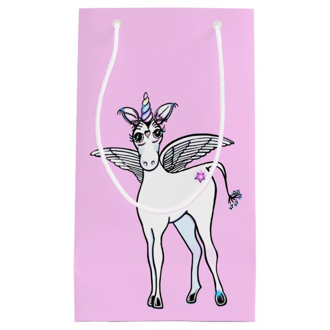 Petit Sac Cadeau Magie de licorne (Devant)