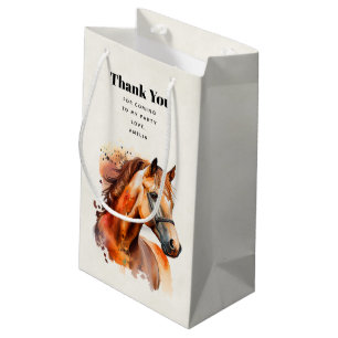 Petit Sac Cadeau Magnifique Sorrel Horse Portrait Anniversaire Merc