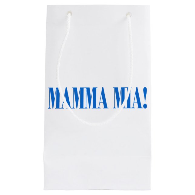 Petit Sac Cadeau Mamma Mia Italienne nouveauté cadeau de Noël (Devant)