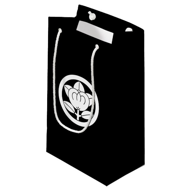 Petit Sac Cadeau Mandarine en cercle (Devant Angle)