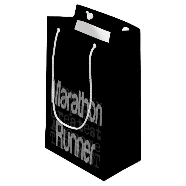 Petit Sac Cadeau Marathon Runner (Devant Angle)
