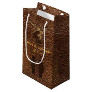 Petit Sac Cadeau Mariage simili cuir