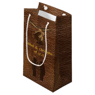 Petit Sac Cadeau Mariage simili cuir