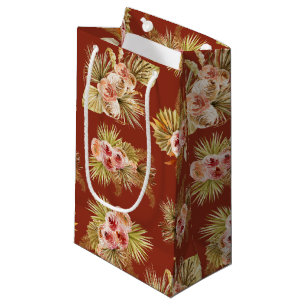 Petit Sac Cadeau Mariage Tropical Floral Vintage Shower