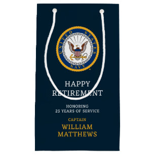 Petit Sac Cadeau Marine américaine Emblème de la marine Bonne r
