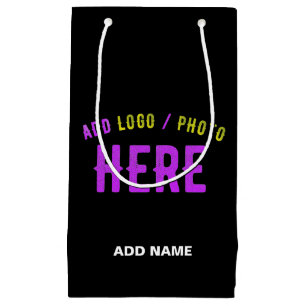 PETIT SAC CADEAU MARQUE VERIFIEE NOIRE PERSONNALISABLE MODERNE ET C