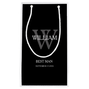 Petit Sac Cadeau Meilleur Homme Custom Modern Chic Classy