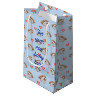 Petit Sac Cadeau Mélange Hérisson Motif