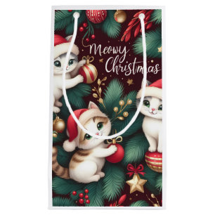 Petit Sac Cadeau Meowy Christmas -