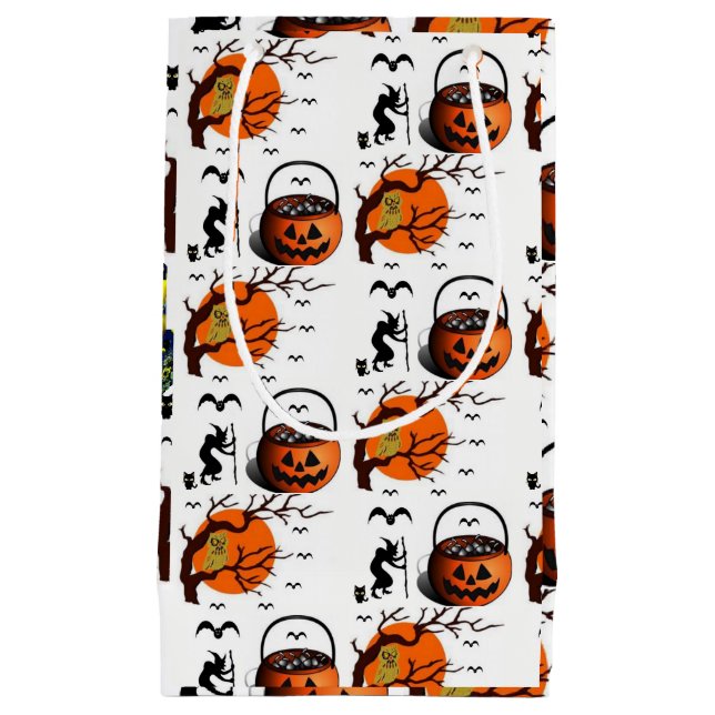 Petit Sac Cadeau mer de poisson (Devant)