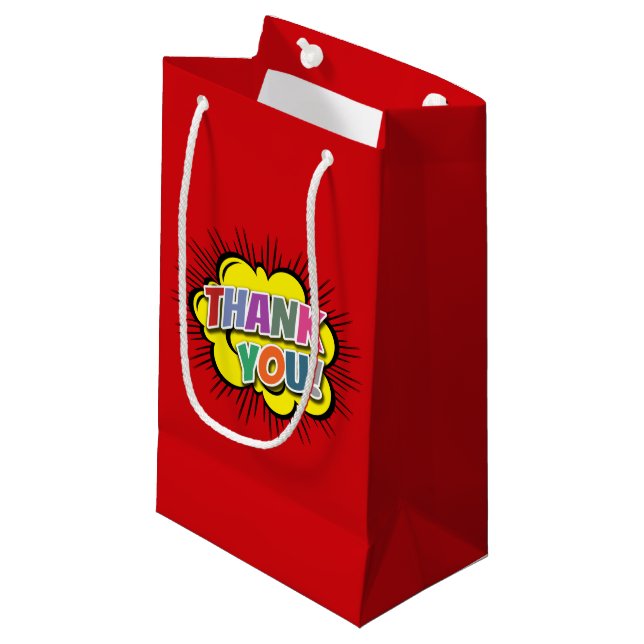 Petit Sac Cadeau Merci (Devant Angle)