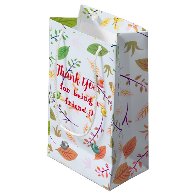 Petit Sac Cadeau Merci (Devant Angle)