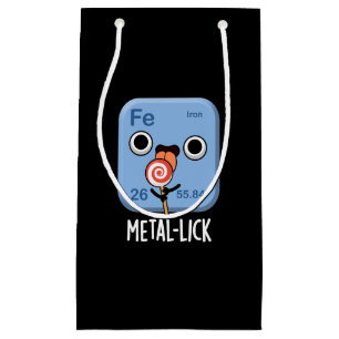 Petit Sac Cadeau Métal lécher Chimie drôle Métal lustre Dark BG