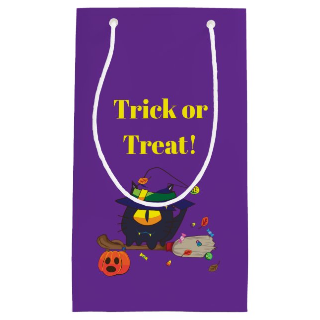 Petit Sac Cadeau Mignon Épouvantable Violet (Devant)