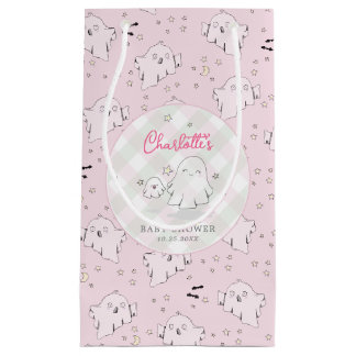 Petit Sac Cadeau Mignonne rose maman et bébé Baby shower fantôme