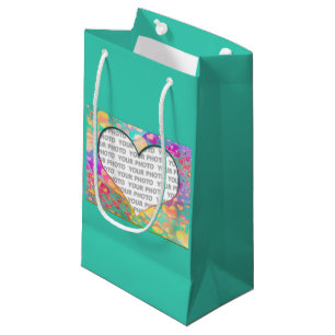 Petit Sac Cadeau Mini cadre Coeur VI + votre photo et vos idées