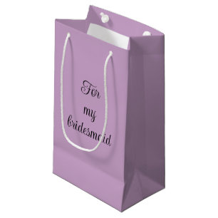 Petit Sac Cadeau Miniature Lilac couleur solide