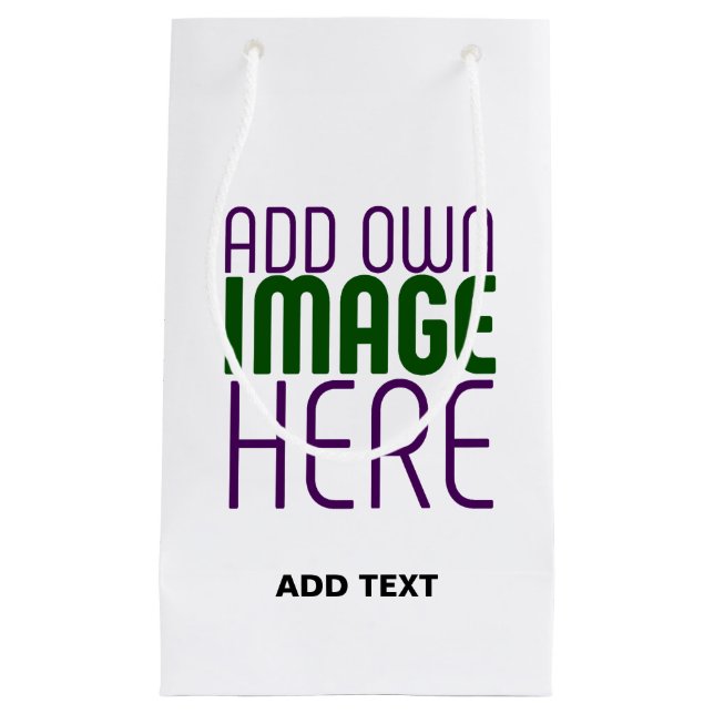 PETIT SAC CADEAU MODELE DE TEXTE D'IMAGE BLANCHE SIMPLE ÉDITABLE MO (Devant)